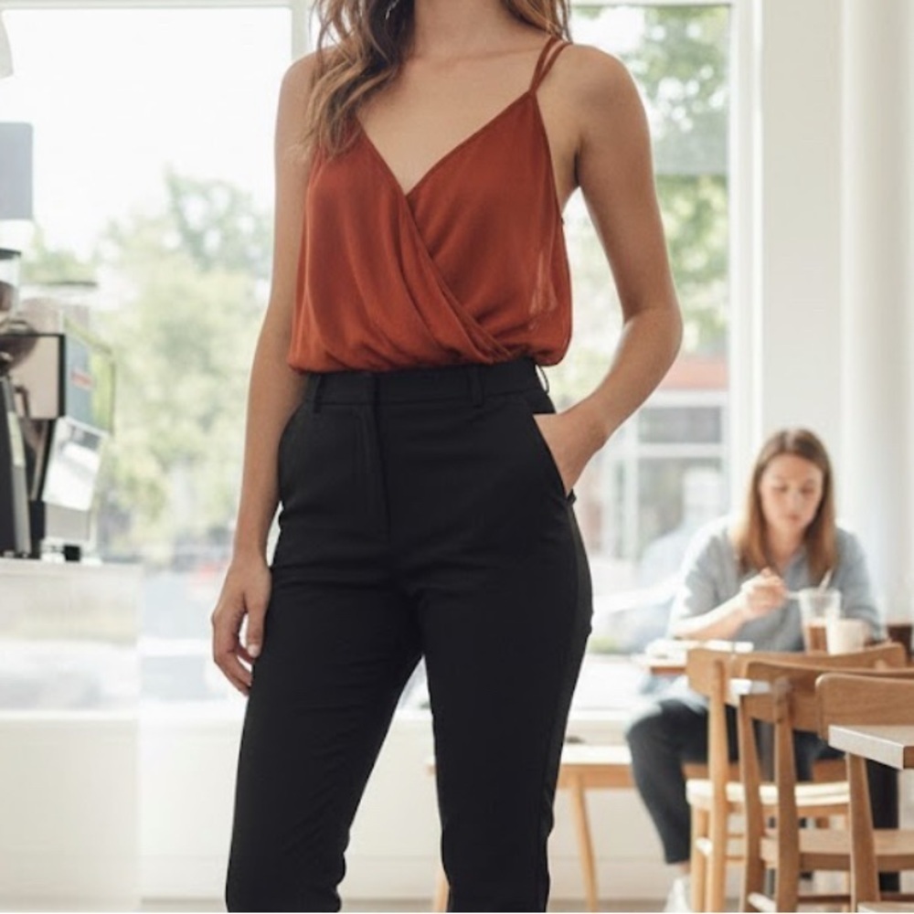 Green Envelope Terracotta Camisole Top large perfect for any occasion